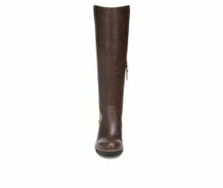 Cheap 🔥 Women's Dr. Scholls Lindy Knee High Wedge 🥾 Boots Fudge Brown ⌛ -London Fog Sales 4 140