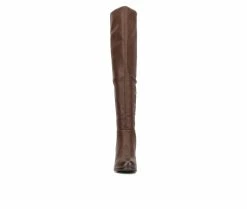 Discount 🧨 Women's New York And Company Amory Knee High 🥾 Boots Chocolate 😍 -London Fog Sales 4 156
