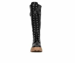Hot Sale ๐ฅ Women's Fashion To Figure Liv XWC Knee High Lace Up ๐ฅพ Boots Black Wide โ 10 Hot Sale ๐ฅ Women's Fashion To Figure Liv XWC Knee High Lace Up ๐ฅพ Boots Black Wide โ -London Fog Sales 4 165