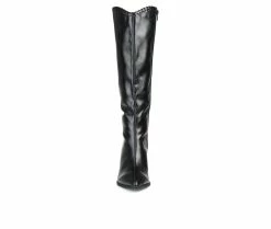New 👍 Women's Journee Collection Daria Knee High 🥾 Boots Black ⭐ -London Fog Sales 4 246