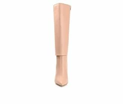 Discount ⭐ Women's Journee Collection Aurorra Knee High 🥾 Boots Nude ⌛ -London Fog Sales 4 265