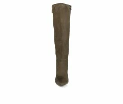 Promo 👏 Women's Journee Collection Idinna Extra Wide Calf Knee High 🥾 Boots Olive 🔥 10 Promo 👏 Women's Journee Collection Idinna Extra Wide Calf Knee High 🥾 Boots Olive 🔥 -London Fog Sales 4 276