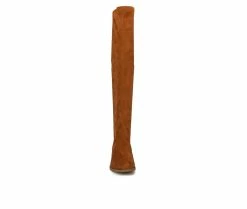 Best Sale 🔔 Women's New York And Company Ruby Knee High 🥾 Boots Cognac 👏 -London Fog Sales 4 326