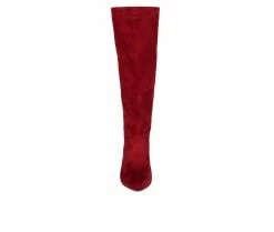 Coupon 🔥 Women's Journee Collection Vellia Wide Calf Knee High 🥾 Boots Wine 😉 -London Fog Sales 4 338