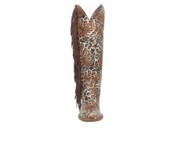 Best Pirce 🧨 Women's Dingo Boot Cheetah Cowgirl Western 🥾 Boots Brown ✨ 10 Best Pirce 🧨 Women's Dingo Boot Cheetah Cowgirl Western 🥾 Boots Brown ✨ -London Fog Sales 4 382
