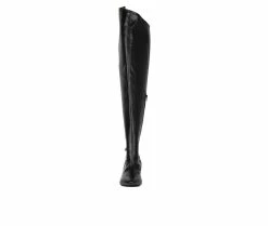Hot Sale 👍 Women's Fashion To Figure Krista XWC Knee High Heeled 🥾 Boots Black Wide 🎁 10 Hot Sale 👍 Women's Fashion To Figure Krista XWC Knee High Heeled 🥾 Boots Black Wide 🎁 -London Fog Sales 4 388