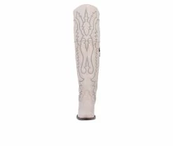 Top 10 😍 Women's Dan Post Loverly Over The Knee Western 🥾 Boots White ⭐ -London Fog Sales 4 440