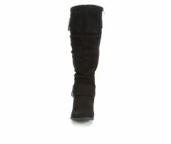 Wholesale 🧨 Women's Unr8ed Skippy Ruched Knee High 🥾 Boots Black 🔥 10 Wholesale 🧨 Women's Unr8ed Skippy Ruched Knee High 🥾 Boots Black 🔥 -London Fog Sales 4 5