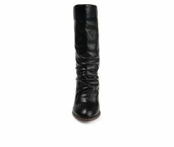 Cheap 🛒 Women's Journee Collection Sequoia Mid 🥾 Boots Black 😀 -London Fog Sales 4 505