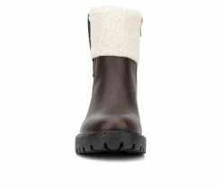 Discount 😀 Women's New York And Company Nelli Winter Booties Brown 🤩 10 Discount 😀 Women's New York And Company Nelli Winter Booties Brown 🤩 -London Fog Sales 4 546