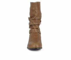 Promo ๐ Women's London Rag Folds Mid Calf ๐ฅพ Boots Tan ๐ 10 Promo ๐ Women's London Rag Folds Mid Calf ๐ฅพ Boots Tan ๐ -London Fog Sales 4 551