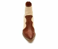 Hot Sale 🌟 Women's Coconuts By Matisse Marvin Western 🥾 Boots Saddle 🧨 -London Fog Sales 4 567