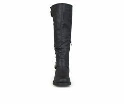 Best deal 🥰 Women's Journee Collection Stormy Wide Calf Knee High 🥾 Boots Black ⌛ 10 Best deal 🥰 Women's Journee Collection Stormy Wide Calf Knee High 🥾 Boots Black ⌛ -London Fog Sales 4 57