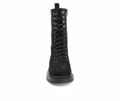 Buy 🛒 Women's Journee Collection Cadee Lace-Up 🥾 Boots Black 🤩 10 Buy 🛒 Women's Journee Collection Cadee Lace-Up 🥾 Boots Black 🤩 -London Fog Sales 4 605