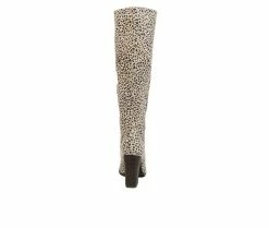 Deals 🎁 Women's Journee Collection Kyllie Knee High 🥾 Boots Animal 😉 -London Fog Sales 5 126