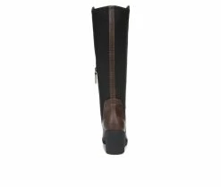 Cheap 🔥 Women's Dr. Scholls Lindy Knee High Wedge 🥾 Boots Fudge Brown ⌛ -London Fog Sales 5 136