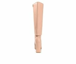 Discount ⭐ Women's Journee Collection Aurorra Knee High 🥾 Boots Nude ⌛ -London Fog Sales 5 258