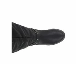 Cheap 🧨 Women's XOXO Mema-WC Knee High 🥾 Boots Black 🧨 -London Fog Sales 5 306