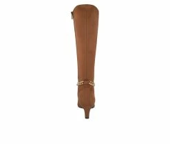 Budget 🧨 Women's Impo Namora Chain Knee High 🥾 Boots Toffee 😍 -London Fog Sales 5 308