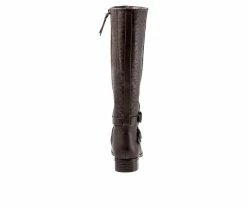 Brand new ✨ Women's Trotters Liberty Knee High 🥾 Boots Brown Snake ✔️ -London Fog Sales 5 324