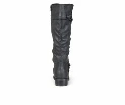 Best Sale 🛒 Women's Journee Collection Harley Knee High 🥾 Boots Black 🤩 -London Fog Sales 5 353