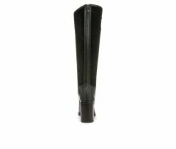 Hot Sale 👏 Women's Franco Sarto Rivet Tall Knee High Heeled 🥾 Boots Black 🌟 -London Fog Sales 5 381