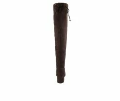 Cheapest 👏 Women's Sugar Ollie Over-The-Knee 🥾 Boots Chocolate Brown 👏 -London Fog Sales 5 432