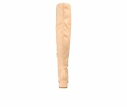 Outlet 😀 Women's Journee Collection Melika Extra Wide Calf Over-The-Knee 🥾 Boots Tan 🔔 -London Fog Sales 5 454