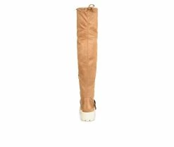 Best Sale 🔔 Women's Journee Collection Salisa Extra Wide Calf Over-The-Knee 🥾 Boots Tan 🎉 -London Fog Sales 5 461