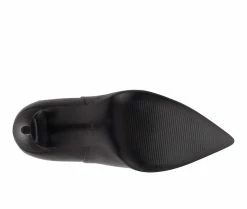 Discount 🤩 Women's Nine West Tasta Mid Calf Heeled 🥾 Boots Black 🌟 -London Fog Sales 5 530