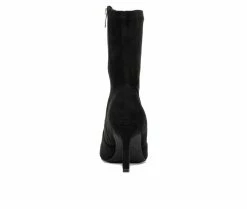 Top 10 🤩 Women's New York And Company Xandra Mid Calf Booties Black ✨ -London Fog Sales 5 548